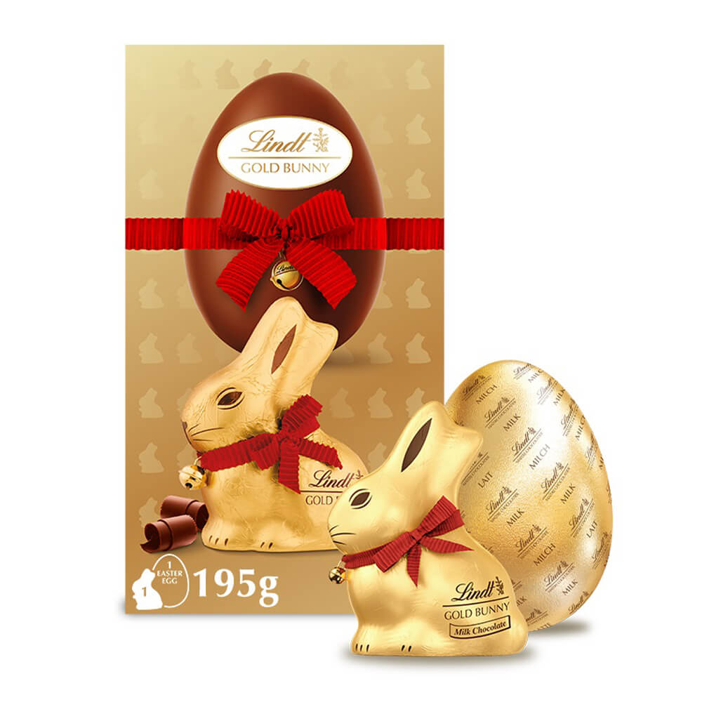 Lindt GOLD BUNNY Easter Egg Milk Chocolate 195g